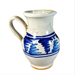 Jamestown Collection Pottery Creamer Cobalt Blue